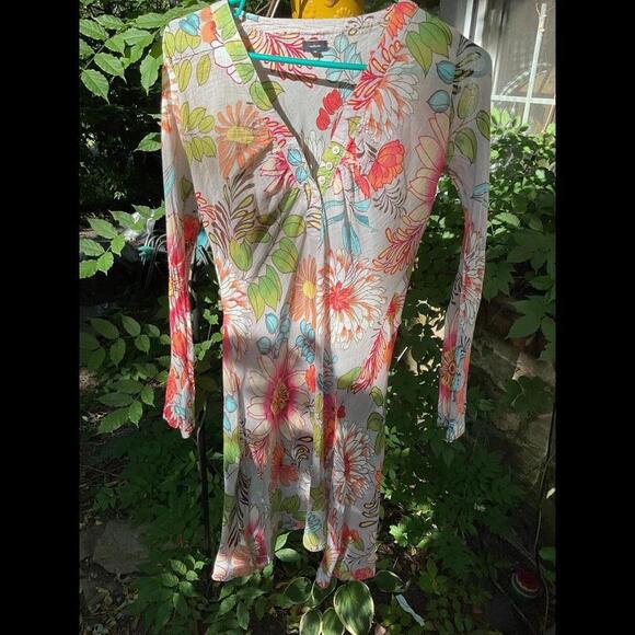 Other - Natura Floral Beach Coverup, Vacation, Coastal, Cruise Size Small
